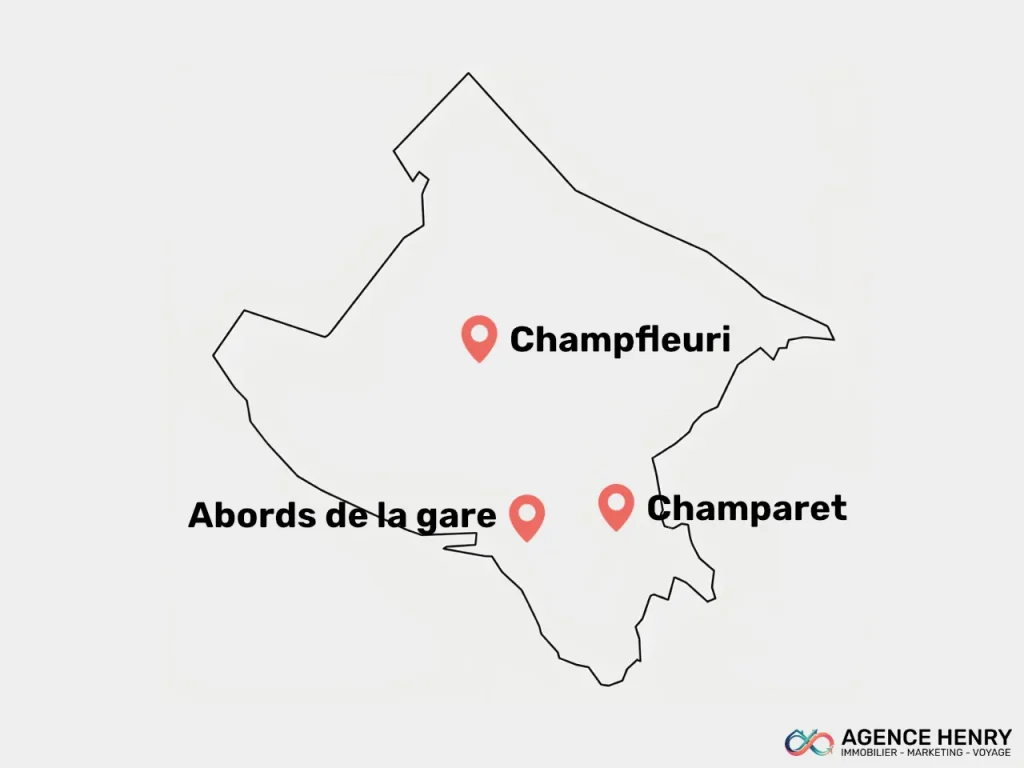 Carte des quartiers sensibles à Bourgoin-Jallieu