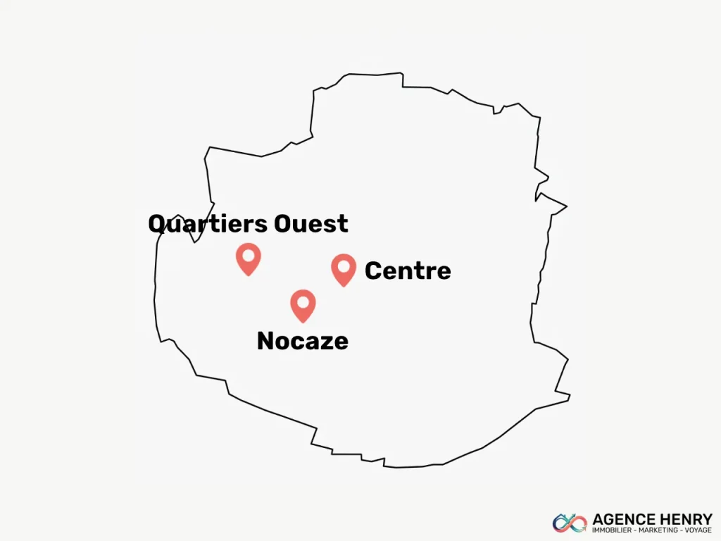 Carte des quartiers sensibles à Montélimar