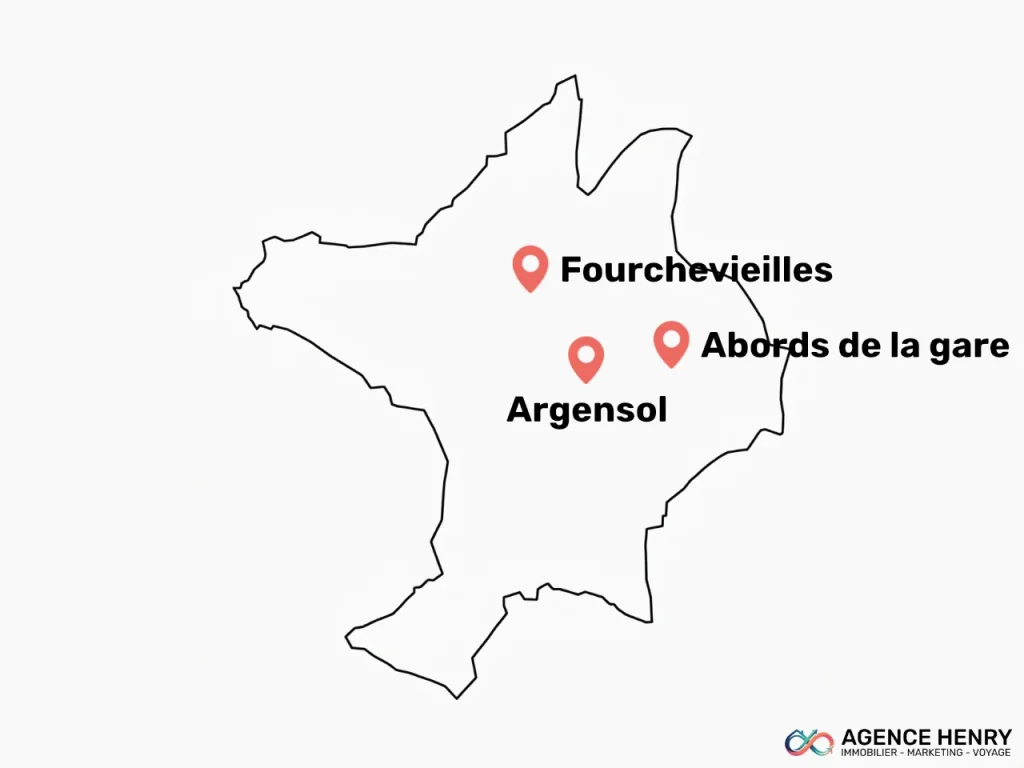 Carte des quartiers dangereux à Orange