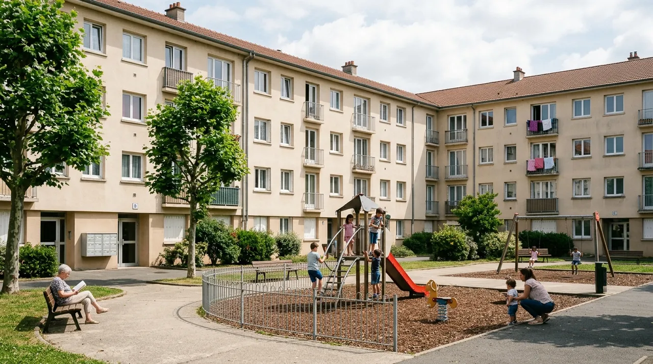 Quartier Champfleuri à Bourgoin-Jallieu