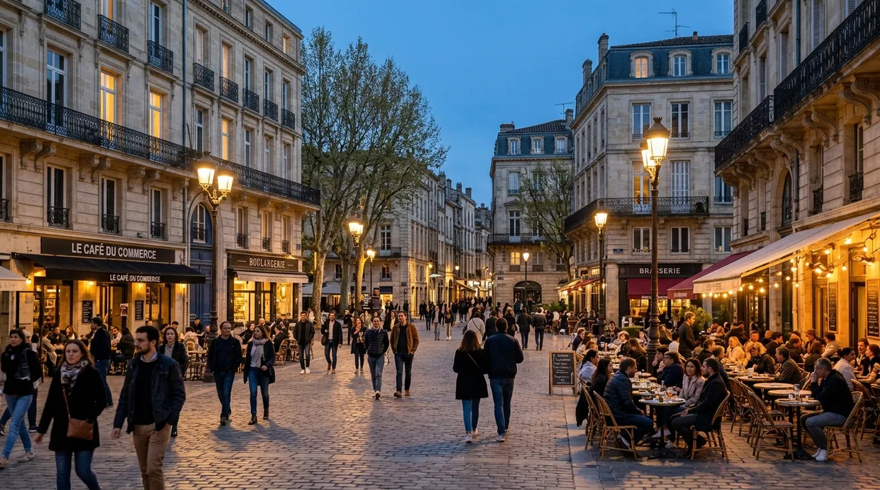 Place urbaine dans un quartier sensible de Lyon