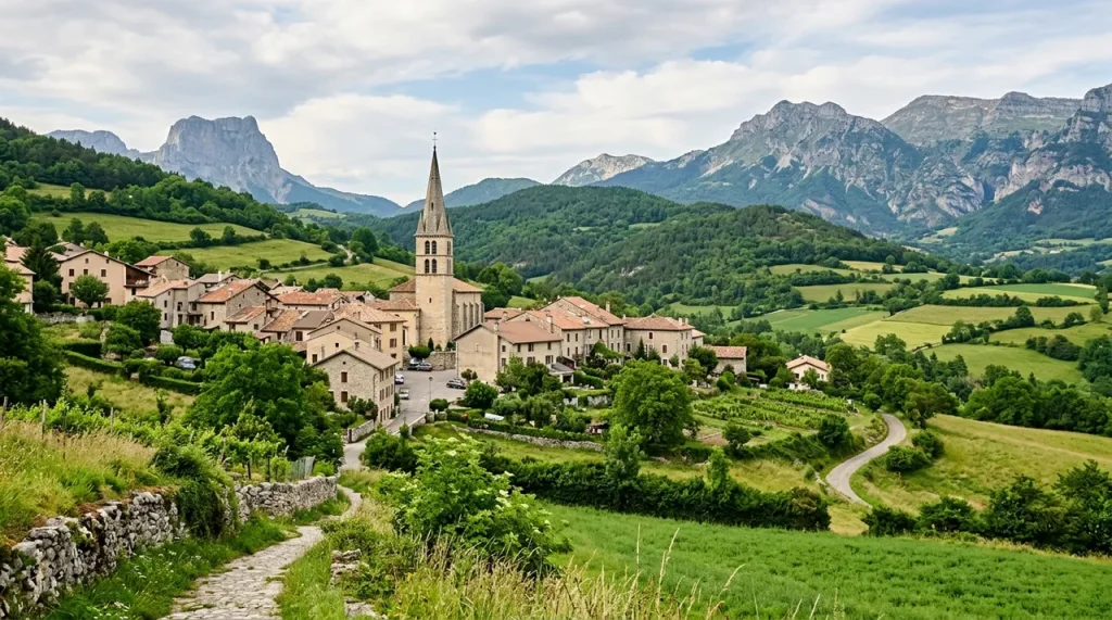 Vue de Bourgoin-Jallieu en Isère