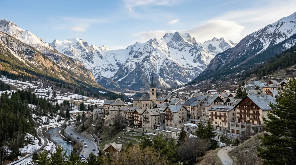 Vue de Gap et des Alpes du Sud