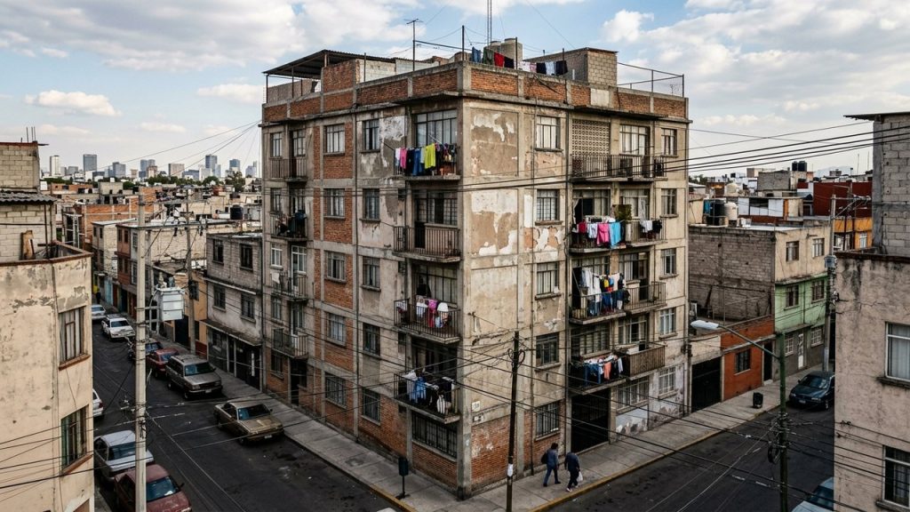 Immeuble résidentiel dans un quartier sensible de Villeurbanne