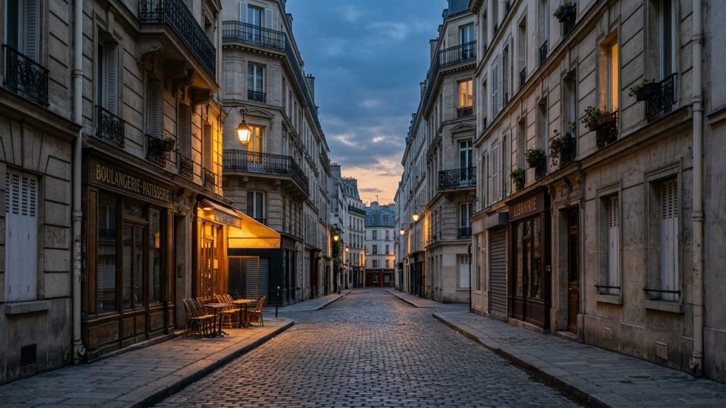 Rue déserte d'un quartier sensible à Carpentras